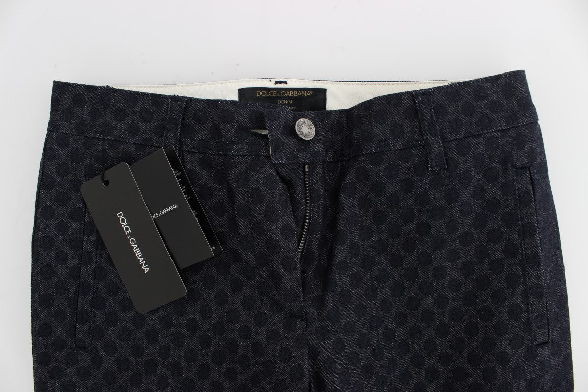 Dolce & Gabbana Polka Dotted Slim Capris Jeans - Whispers Of Wisdom Clothing