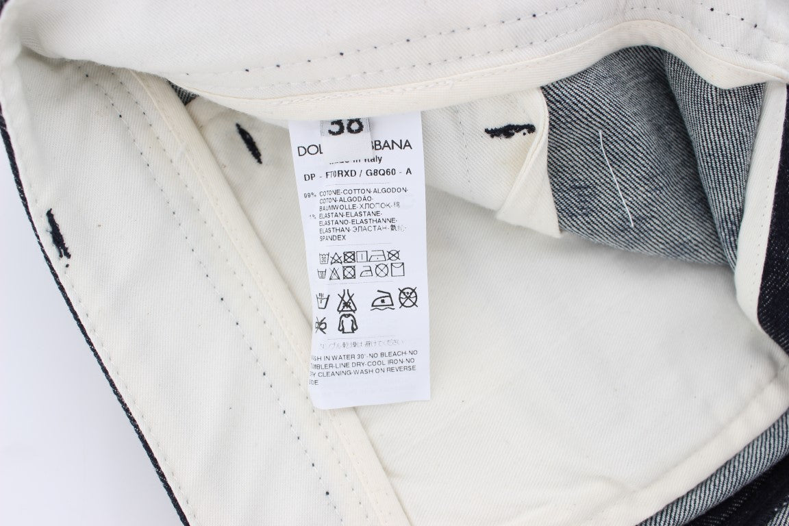 Dolce & Gabbana Polka Dotted Slim Capris Jeans - Whispers Of Wisdom Clothing