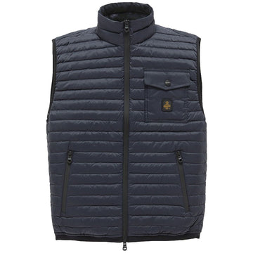 Refrigiwear Blue Nylon Men Vest with Down Padding