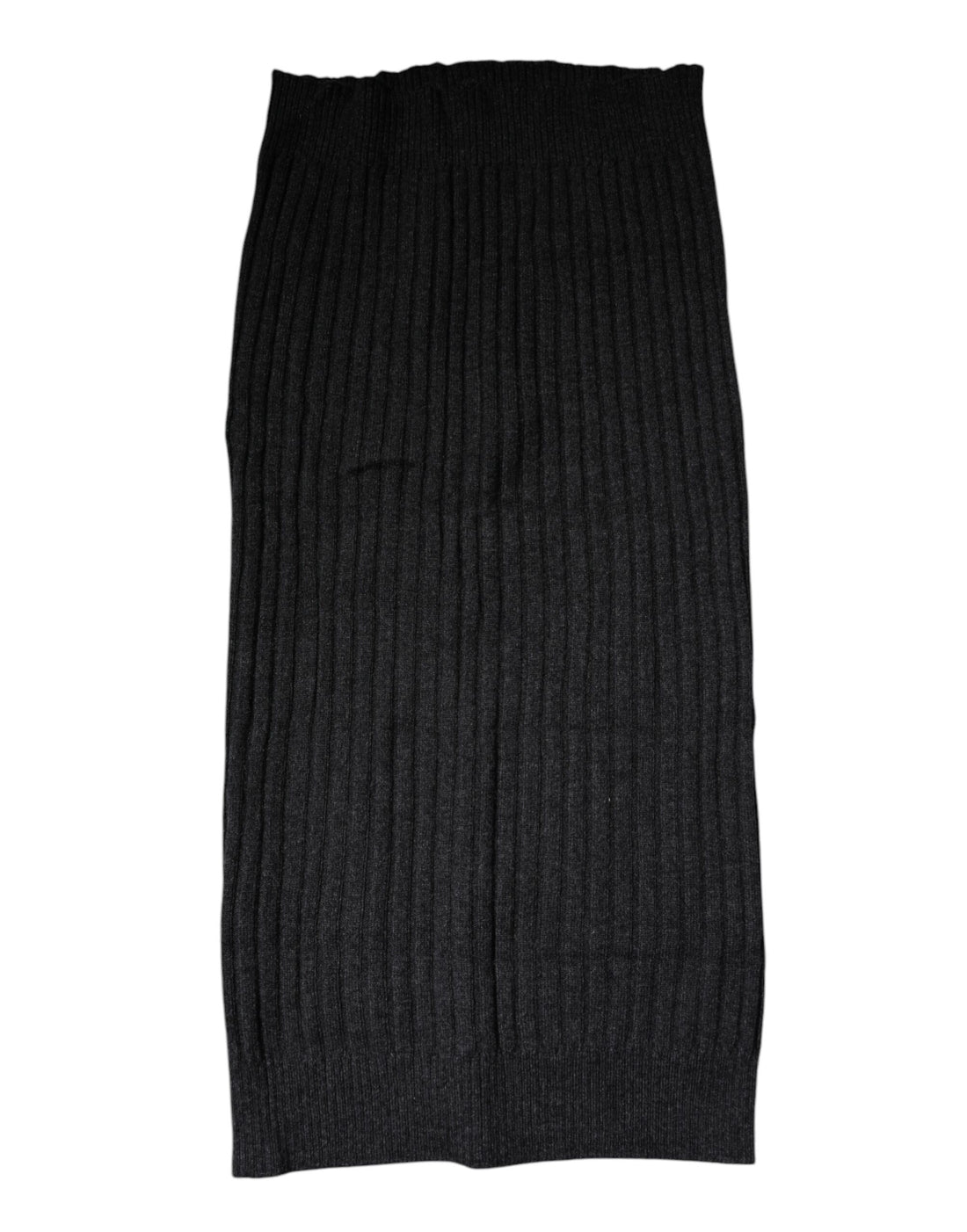 Dolce & Gabbana Black Cashmere Knitted Neck Warmer Foulard Scarf