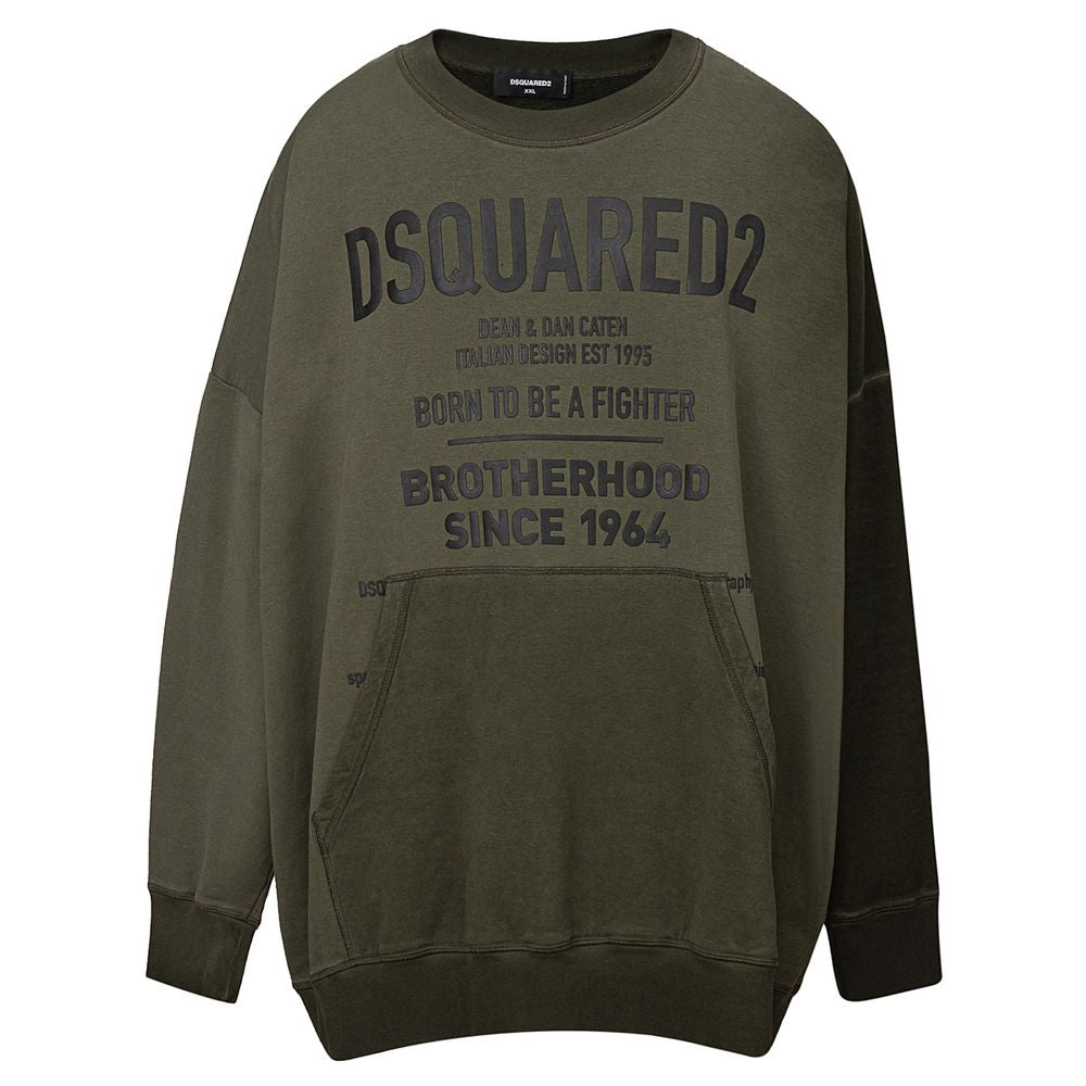 هودي قطني أخضر من Dsquared²