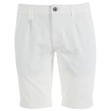 Yes Zee White Cotton Short