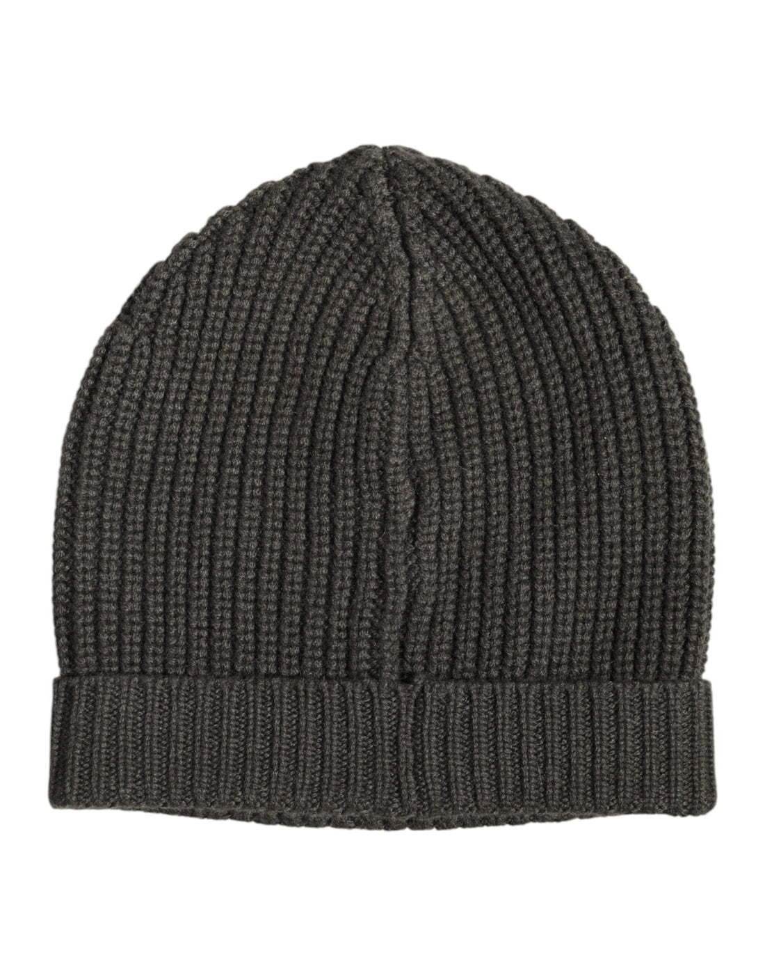 Dolce & Gabbana Dark Gray Cashmere Knit Winter Beanie Hat