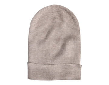 Dolce & Gabbana Beige Cashmere Knitted Winter Beanie Hat