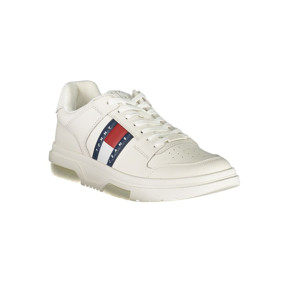 Tommy Hilfiger White Leather Men Sneaker