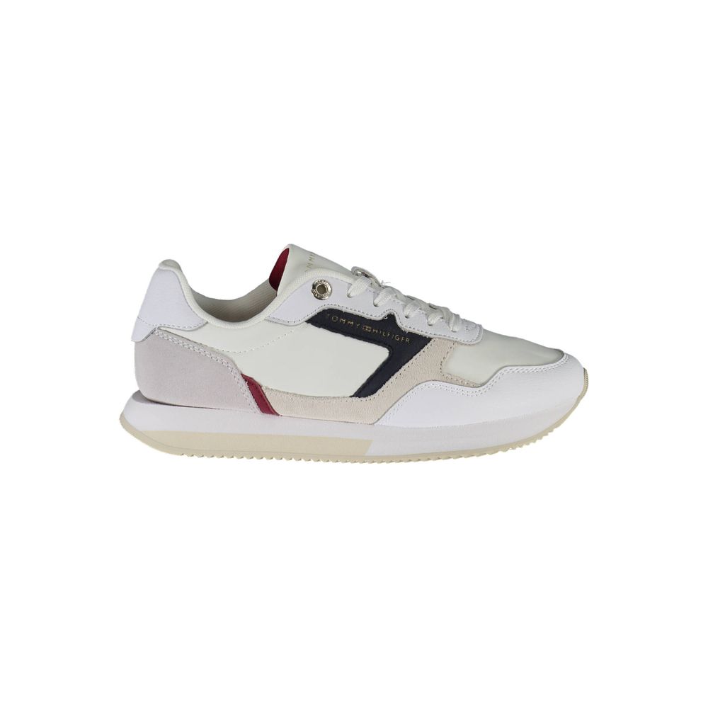 Tommy Hilfiger White Polyester Sneaker