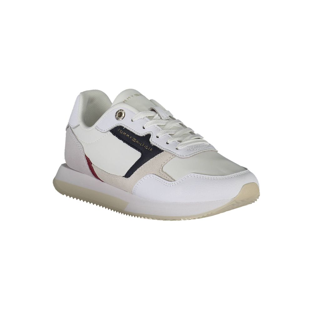 Tommy Hilfiger White Polyester Sneaker
