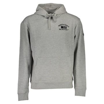 North Sails Gray Cotton Men Sweatshirt