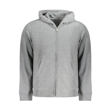 Calvin Klein Gray Recycled Polyester Men Hoodie