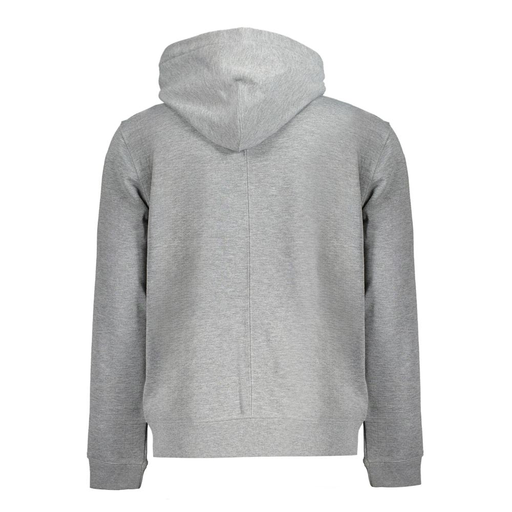 Calvin Klein Gray Recycled Polyester Men Hoodie