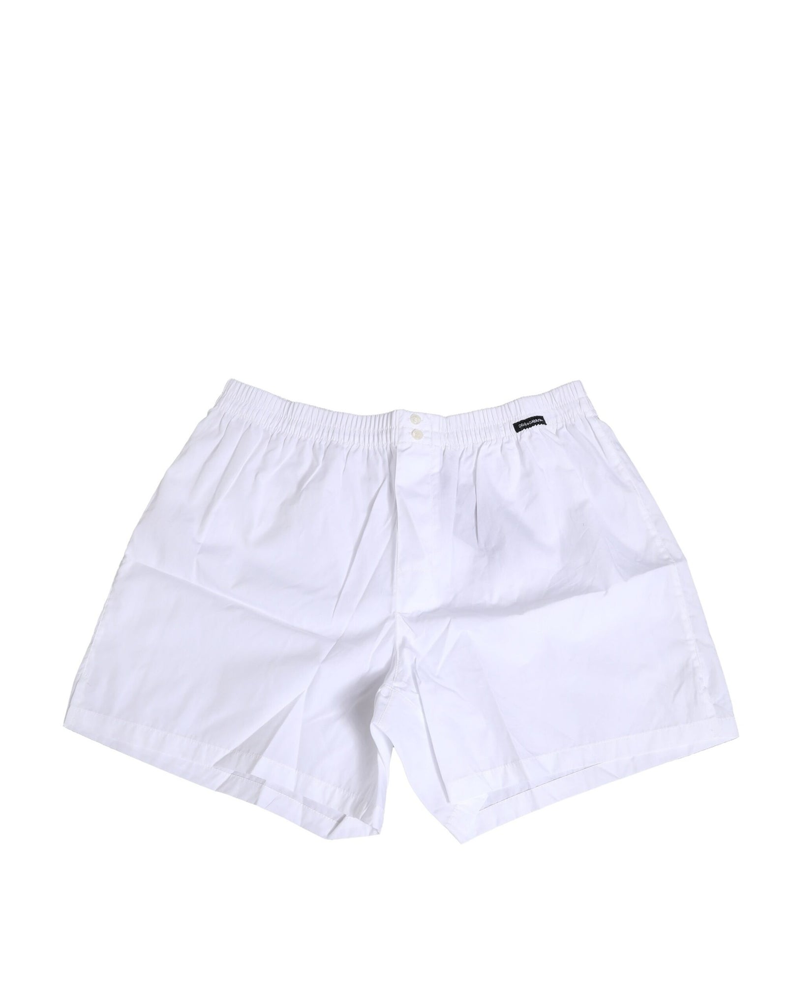 Dolce & Gabbana White Cotton Regular Boxer Shorts Underwear
