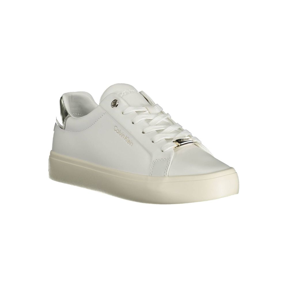 Calvin Klein White Polyester Sneaker