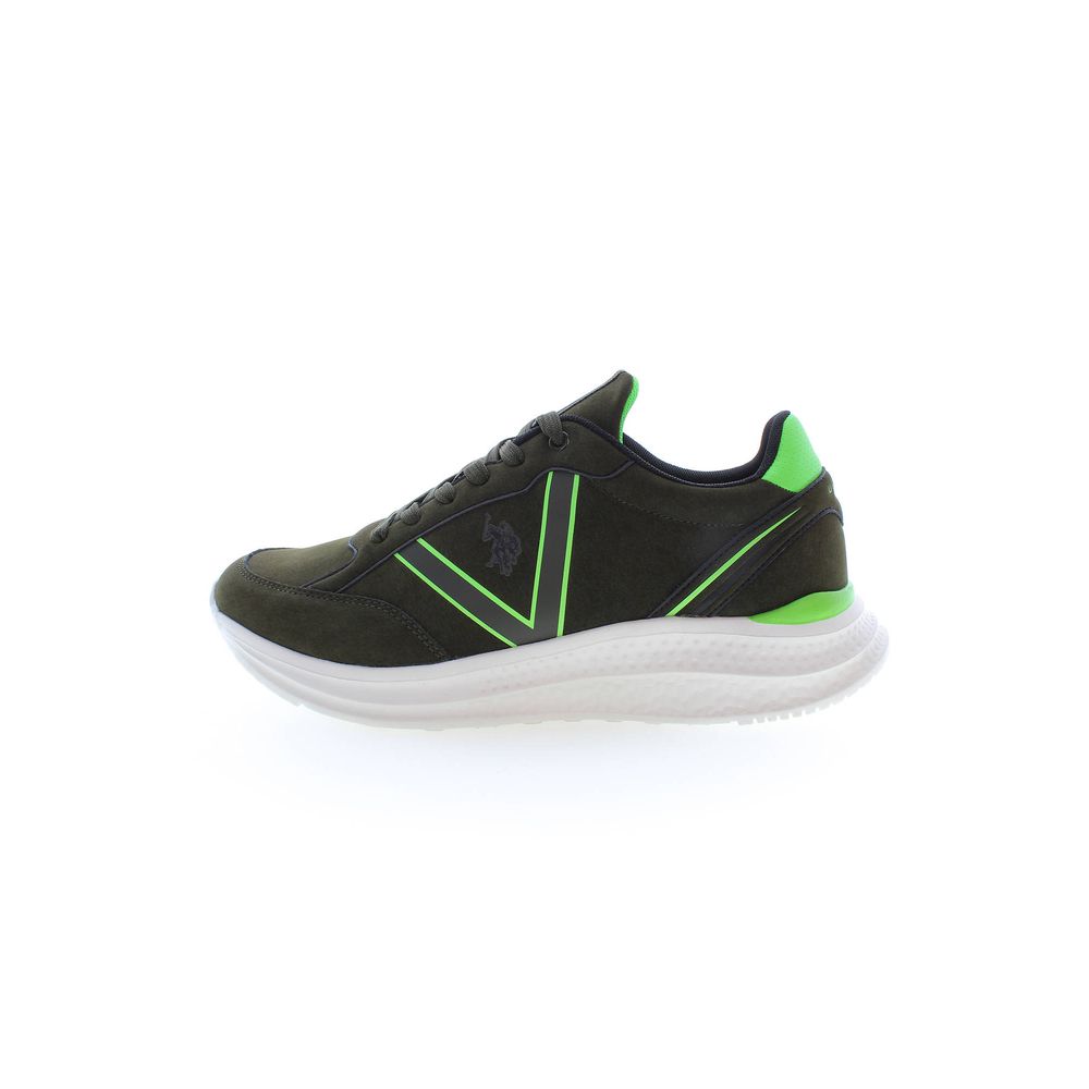 U.S. POLO ASSN. Green Polyester Sneaker
