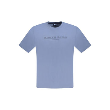 North Sails Blue Cotton Men T-Shirt