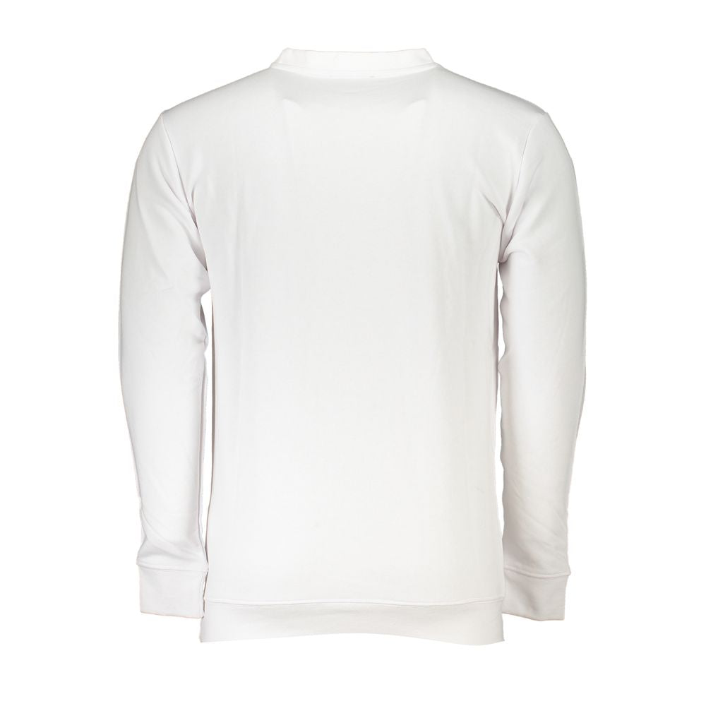 Cavalli Class White Cotton Men Sweater