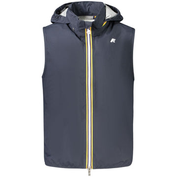 K-WAY Blue Polyester Men Sleeveless Jacket