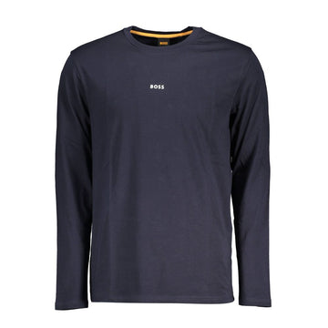 Hugo Boss Blue Cotton Men T-Shirt