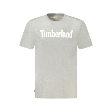 Timberland Gray Cotton Men T-Shirt