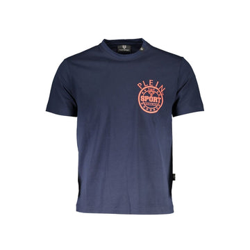 Plein Sport Blue Cotton Men T-Shirt