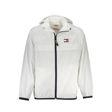 Tommy Hilfiger White Recycled Nylon Men Jacket