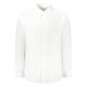 Calvin Klein White Cotton Men Shirt