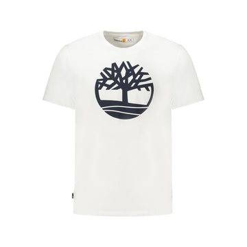 Timberland White Cotton Men T-Shirt