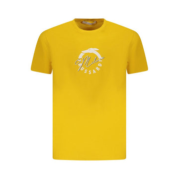 Trussardi Yellow Cotton Men T-Shirt