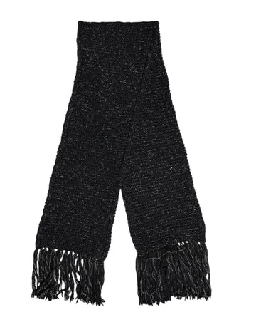Dolce & Gabbana Black Cashmere Neck Warmer Wrap Shawl Scarf