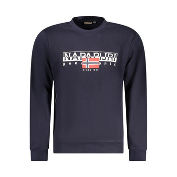 Napapijri Blue Cotton Men Sweater