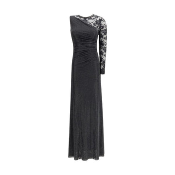 Self-Portrait Lace and rhinestone long Dress