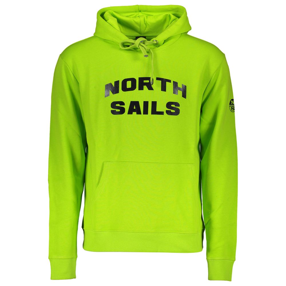 North Sails Green Cotton Men Sweater