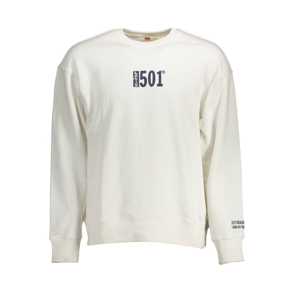 Levi's White Cotton Men Sweater