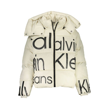 Calvin Klein Beige Polyester Jackets & Coat