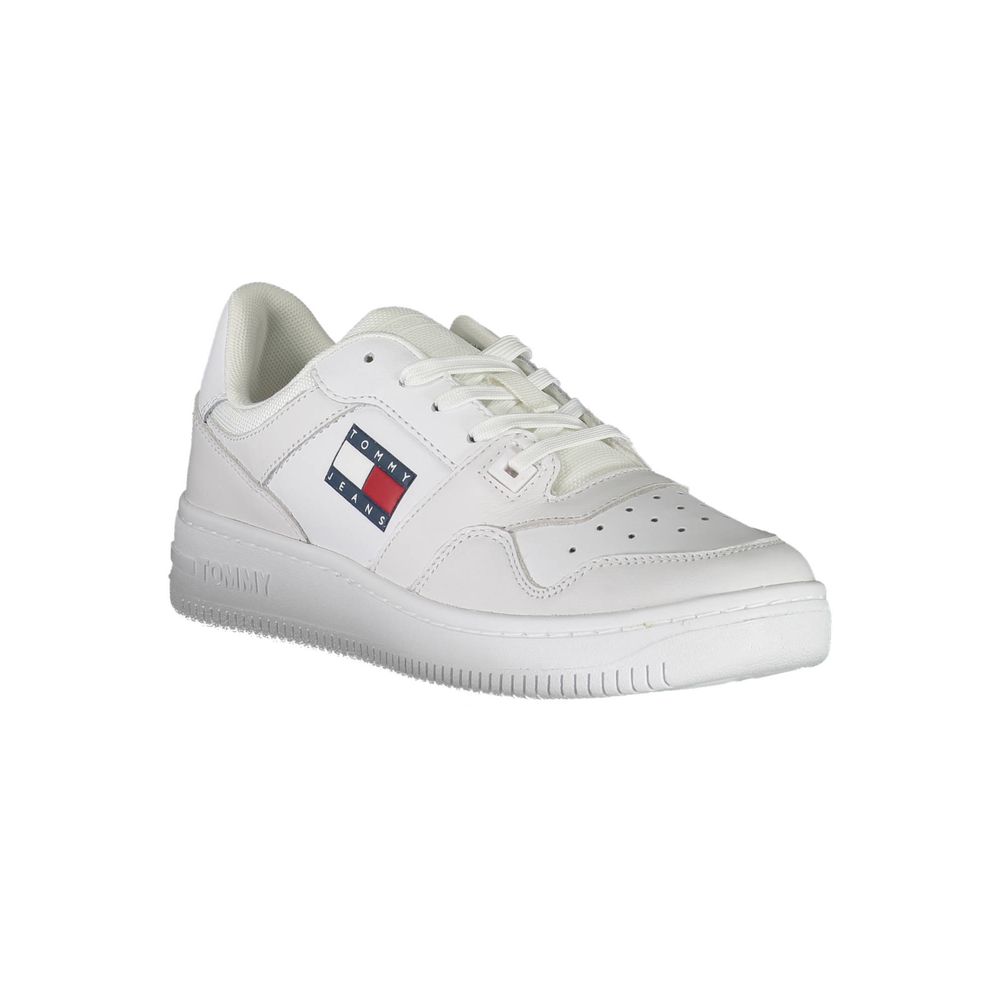 Tommy Hilfiger White Polyester Sneaker