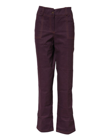 BENCIVENGA Purple High Waisted Tapered Pants