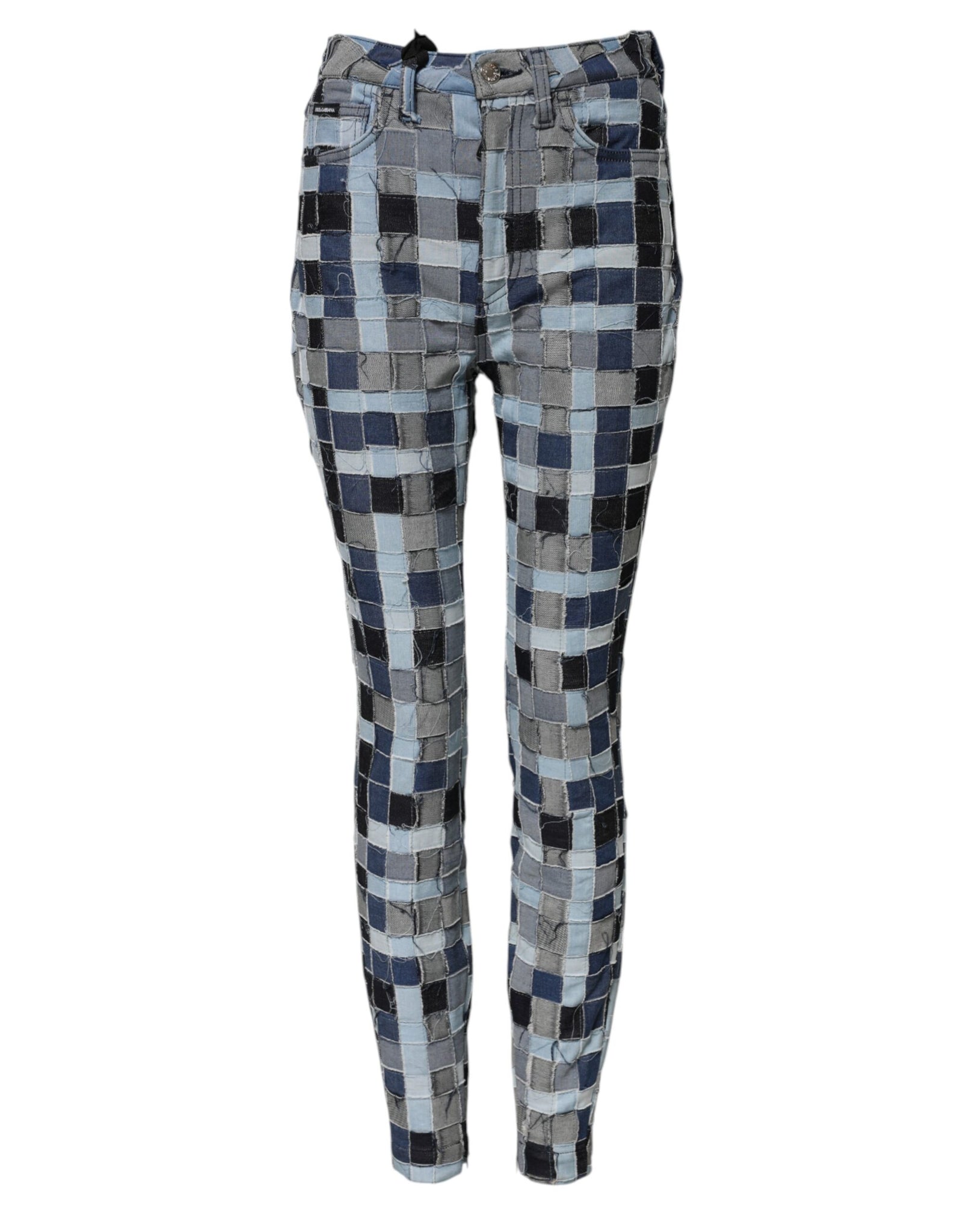 Dolce & Gabbana Multicolor Patchwork Skinny Denim Jeans