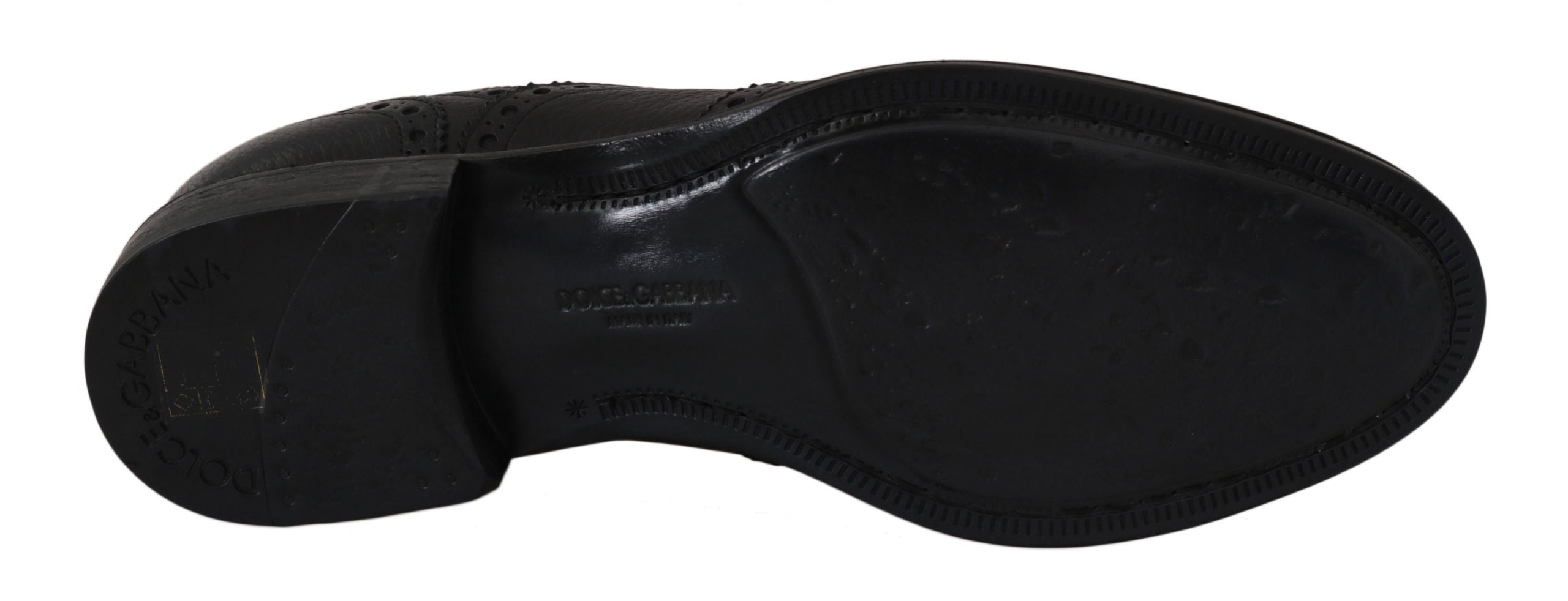 Dolce & Gabbana Blue Leather Wingtip Oxford Dress  Shoes - Whispers Of Wisdom Clothing