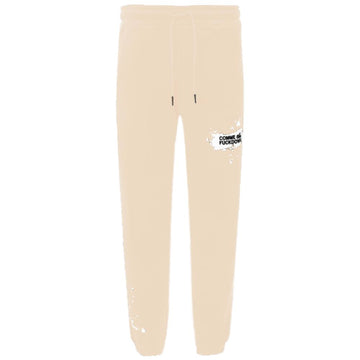 Comme Des Fuckdown Beige Cotton Jeans & Pant