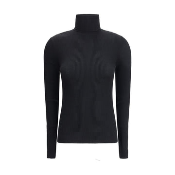 Wolford Black Fleece Wool Turtleneck
