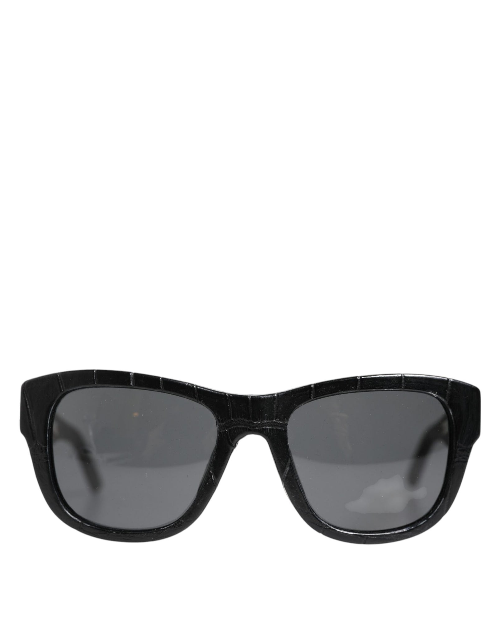 Dolce & Gabbana Black Leather Frame DG4177 Tinted Lens Sunglasses