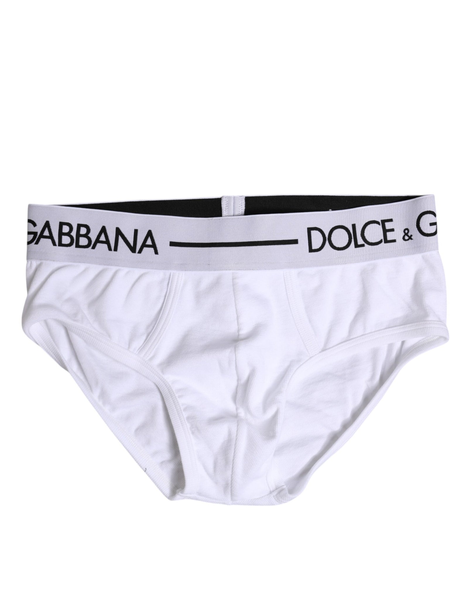 Dolce & Gabbana White Cotton Stretch Regular Brief Underwear