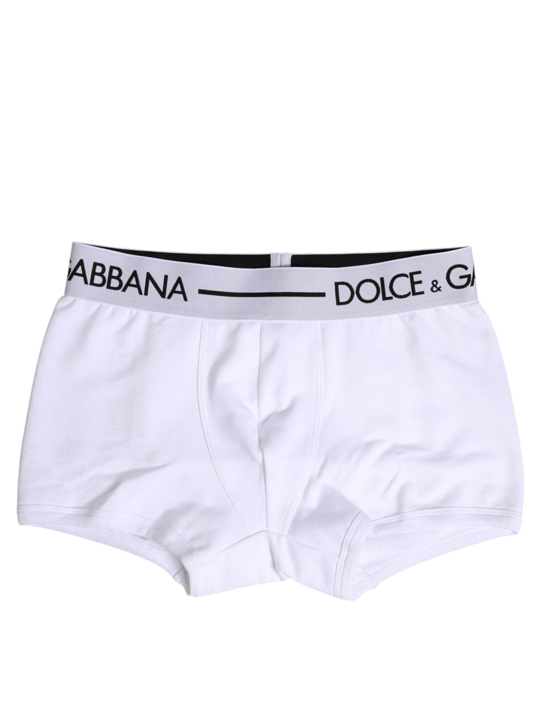 Dolce & Gabbana White Cotton Stretch Regular Boxer Underwear