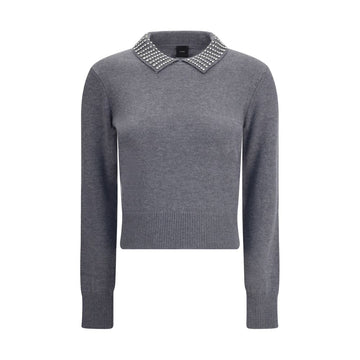 PINKO Gray Nylon Sweatshirt