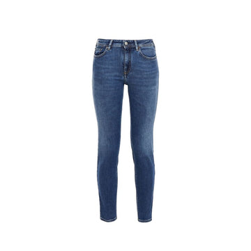 Acne Studios Blå Konst Climb Mid Blue Cotton Denim Jeans