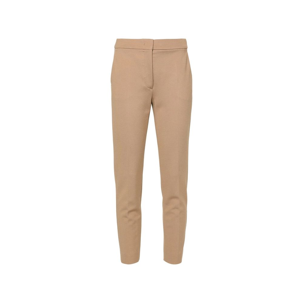 Max Mara Brown Elastane Cropped Pants