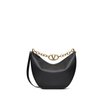 Valentino Garavani Black Calfskin Shoulder Bag