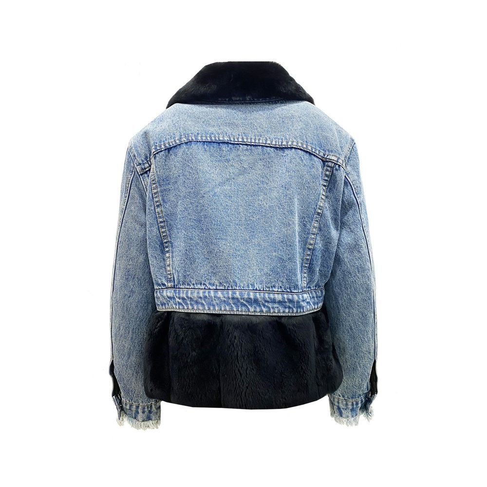 FORTE DEI MARMI COUTURE Blue Cotton Denim Jacket