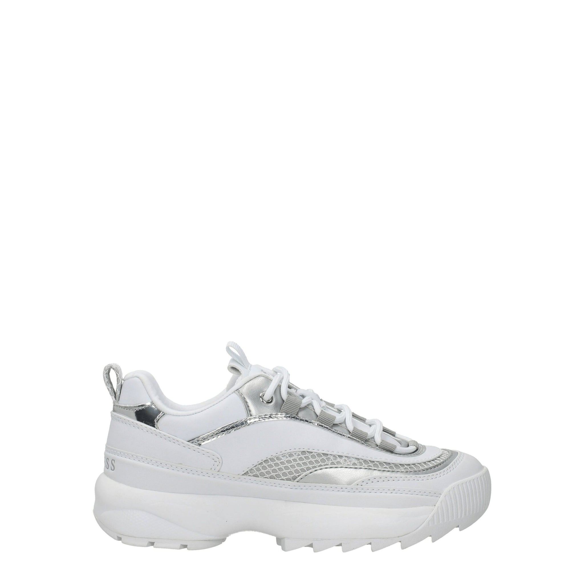 حذاء رياضي أبيض من البولي إيثيلين السميك من Guess
