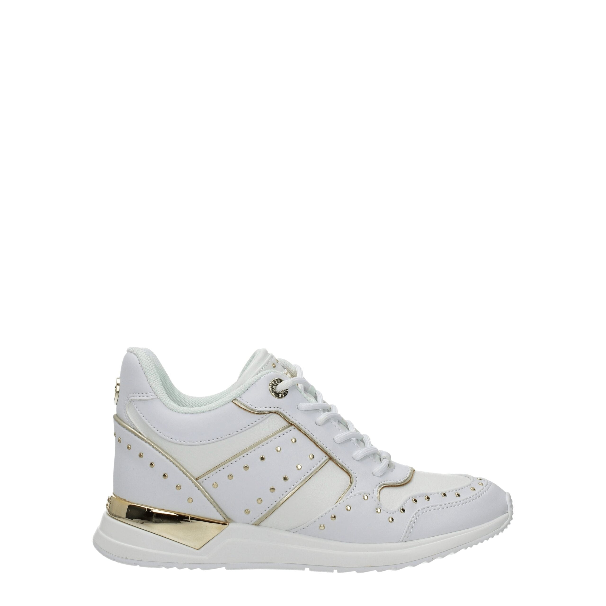 حذاء رياضي من البولي إيثيلين باللون الأبيض من Guess