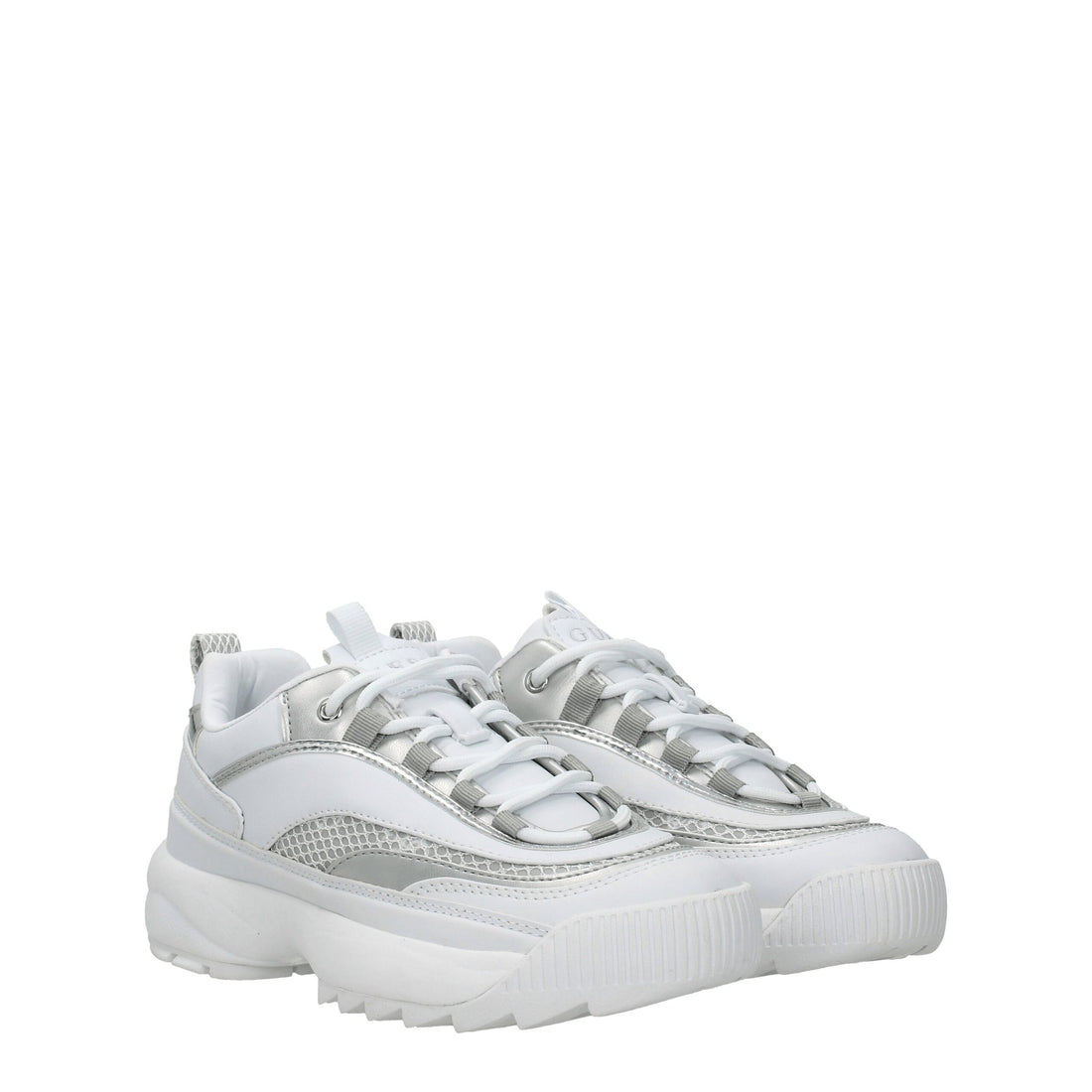 حذاء رياضي أبيض من البولي إيثيلين السميك من Guess
